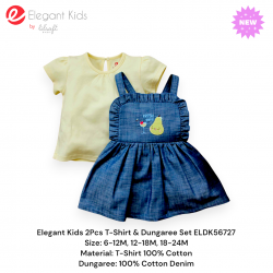 Elegant Kids 2Pcs T-Shirt & Dungaree Set ELDK56727