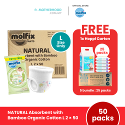 Molfix Natural Diaper Pants L Size Carton Promotion