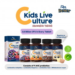 Better Kids Live Culture Chewable Tablet 60's