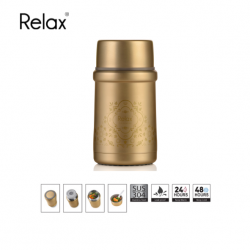 RELAX 720ML 18.8 STAINLESS STEEL THERMAL FOOD JAR - GOLD