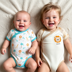 Elegant Kids 1Pc Side Open Bodysuit In Hanger ELBS56962