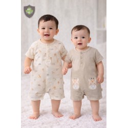 Elegant Kids 1Pc Round Neck Romper In Hanger ELRS56965