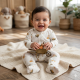 Little Star Bamboo Sleepsuit Zip With Hand &amp; Foot Coverings LSB55200,_231707