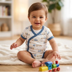 Elegant Kids 1Pcs Bodysuit With Velcro In Hanger ELBS56855
