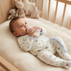Elegant Kids 1Pc Sleepsuit With Velcro In Hanger ELSFS56961
