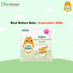 *Clearance Sale* Little Bellies Baby Puffs 12g - Apple Cinnamon - Free 1 Pc