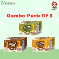 (Combo Pack Of 3) Apple Monkey Gluten Free Cookies 60g