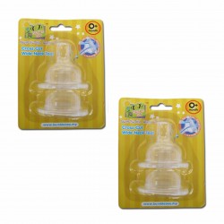 Bumble Bee X Cut Wideneck Teat Twin Pack - S size (WE0005)  
