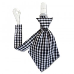  Bumble Bee 1pc Baby Pacifier Clip-Tie (Black Tie)  