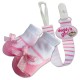 Bumble Bee Baby Pacifier Clip with Socks Set (Daddy's Girl) (XLA0010)