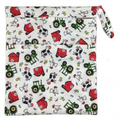 Wetbag with 2 Compartments (Printed) Farm