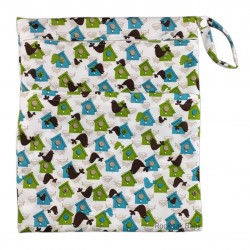 Rocktak Baby Wetbag with 2 Compartments (Printed) Birdhouses