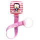 PUKU Baby Soother Pacifier Chain Clip Pink P11114