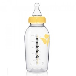 Medela 250ml/8oz Breastmilk Bottle With Teat- Size : M