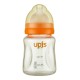 UPIS Pure Glass Feeding Bottle 180ml (Soft Cross Cut nipple 1)