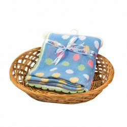 Babylove Precious Knitted Blanket (100cm x 80cm) - Blue