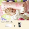 Milo & Gabby Toddler Pillow & Pillowcase Set (Cat Designed)
