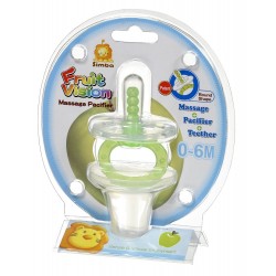 Simba Fruit Vision Round Shape Massage Pacifier (0 Months+) (Green)