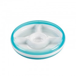 OXO TOT Divided Plate With Removable Ring (Aqua)