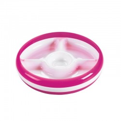 OXO TOT Divided Plate With Removable Ring - Pink