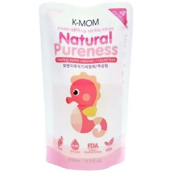 K-Mom Natural Pureness Feeding Bottle Cleanser Refill Pack 500ml (BUBBLES TYPE)