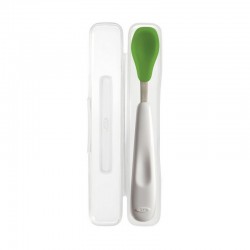 OXO Tot On-the-Go Feeding Spoon with Travel Case (Green)