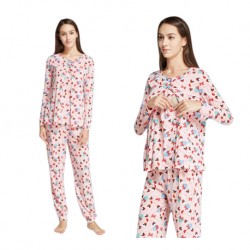 Mamaway Minnie Lollipop Maternity & Nursing Pajamas/Sleepwear Set Baju Tidur (PINK)
