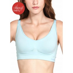 Mamaway Responsive Antibacterial Seamless Maternity & Nursing Bra (BLUE)