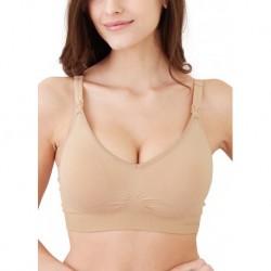Mamaway Responsive Antibacterial Seamless Maternity & Nursing Bra (Nude)