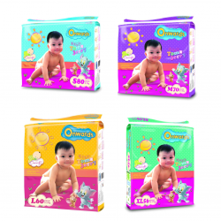Onwards Baby Diapers (4 x Mega Packs)