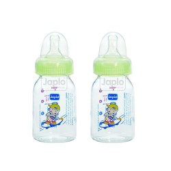Japlo Round Feeding Bottle 120ml (Twin Pack)