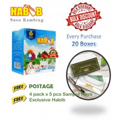 Habib Susu Kambing Asli Junior 900g - 20boxes Free gift...