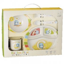 Kuku Duckbill Bamboo Fibre Tableware Gift Set KU3030