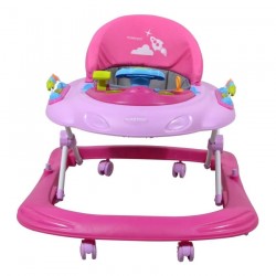 Sweet Heart Paris Baby Walker Learn Moving with Activity Tray Music with Steering Wheels