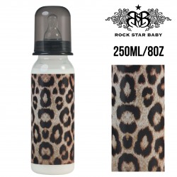 Rock Star Baby Narrow Neck Bottles - LEOPARD (250ML/8OZ)