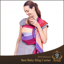 Mamaway Rainbow Sweetheart ​Baby Ring Sling Carrier Mei Tai