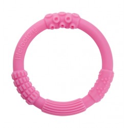 Lifefactory Multi-Sensory Silicone Teethers 2 Pack (Pink)
