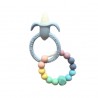 Teether Joy Pastel Duo Ring (Blue Corn)