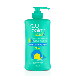 Suu Balm Kids Dual Soothing & Moisturising Head to Toe Wash 420ml