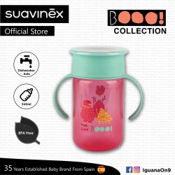 Suavinex Boo Collection BPA Free Non Spill Training Cup Bottle (Pink)