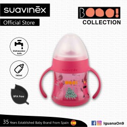 Suavinex Boo Collection BPA Free Non Spill Baby First Training Spout Bottle 150ml (Pink)