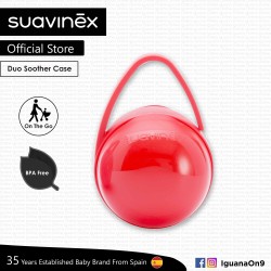Suavinex BPA Free Duo Soother Pacifier Holder Box (Red)