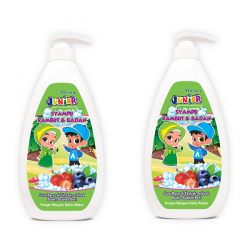 Mu'min Junior Syampu Rambut & Badan 750ml - Buah buahan Beri x 2 Bundle
