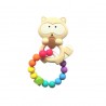 Teether Joy Vibrant Duo (Beige Raccoon Ring)