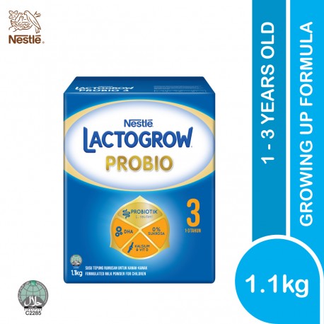 LACTOGROW 3 (1-3 Years Above) 1.1kg (Expiry Date 8/9/2027)