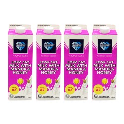 [Chilled] DiamondPure Low Fat Milk with Manuka Honey 1L (4 Packets)