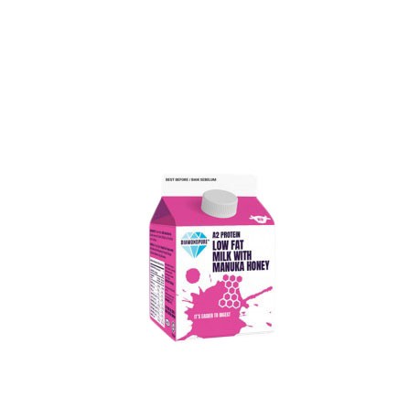 [Chilled] DiamondPure Low Fat Milk with Manuka Honey 300ml (8 Packets)