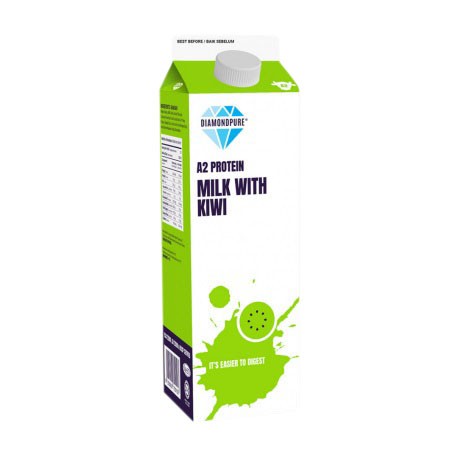 [Chilled] DiamondPure Milk with Kiwi 1L (4 Packets)