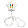 PUKU Baby Soother Pacifier Chain Clip Star Shape White P11113 