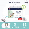 Aiwibi Ultra Slim Tape Diaper 09 - S 32pcs (Medium Pack)